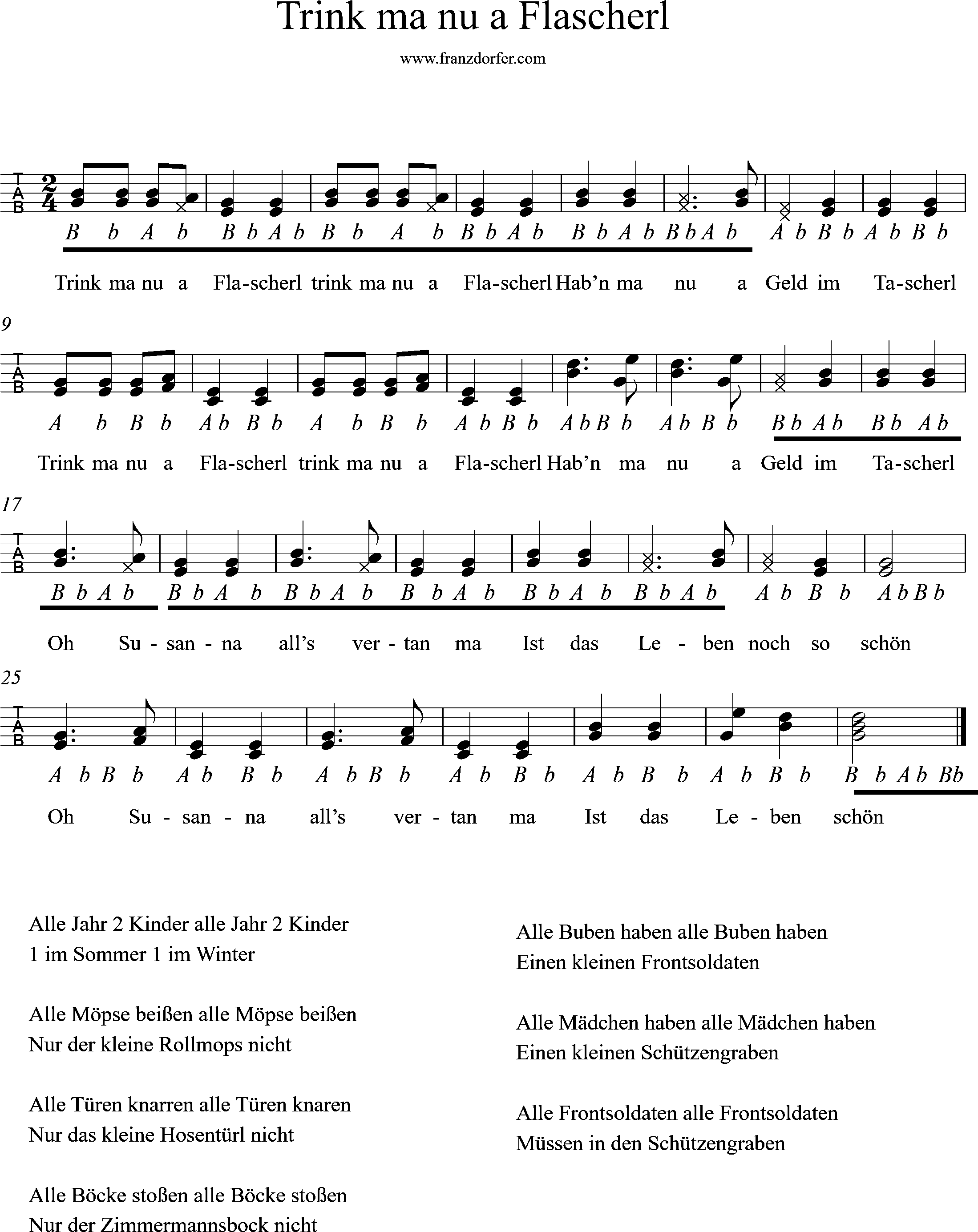 Steirische lernen- Trink ma nu a Flascherl